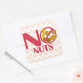 ナッツ食品アレルギー警告シールなし スクエアシール (封筒)