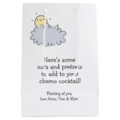 ナッツ&プレッツェルチェモカクテルおもしろい – チェモ気にー ミディアムペーパーバッグ (裏面)