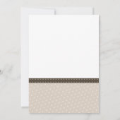 ナッツ or No ナッツ 編集可能な性別発表招待状 招待状 (裏面)