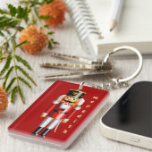 ナッティナッツクラッカーインクリスマスレッドアンドクリスマスグリーン キーホルダー (正面右)