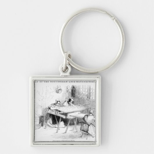 ナッティンガムのレースの製造業者の日 キーホルダー (正面)