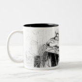 ナッティンガムのレースの製造業者の日 ツートーンマグカップ (左)