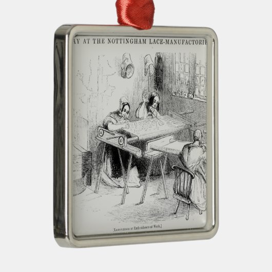 ナッティンガムのレースの製造業者の日 メタルオーナメント (右)