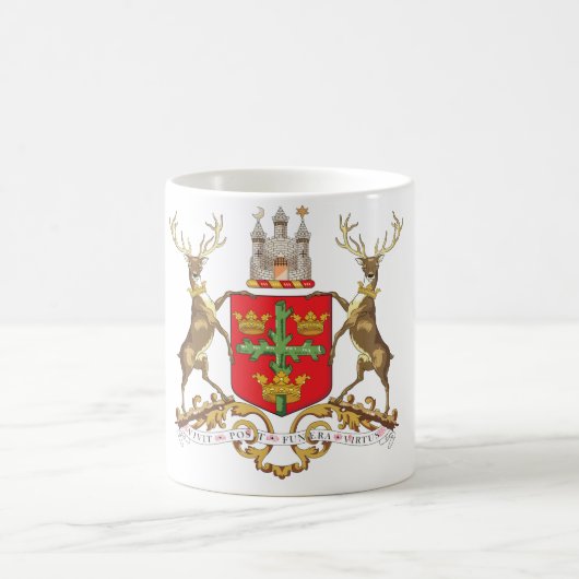 ナッティンガムの紋章付き外衣 コーヒーマグカップ (中央)