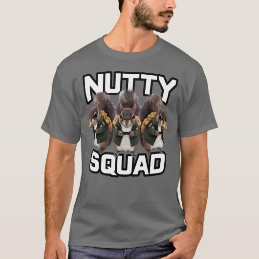 ナッティースクワッド リスのスナック部隊 Tシャツ (正面)