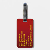 ナッティ・ナツクラッカー・トイ・ソルジャー ラゲッジタグ (裏面縦)