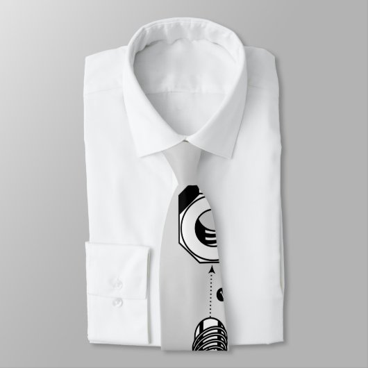 ナットとボルトのネックタイ ネクタイ (タイ)