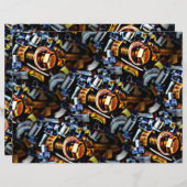 ナットとボルトポップ・アートのアートスクラップブック (正面/裏面)