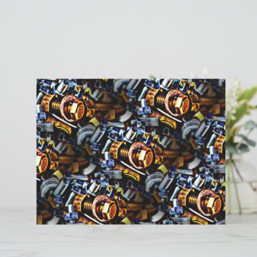 ナットとボルトポップ・アートのアートスクラップブック (スタンド正面)