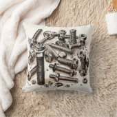 ナットとボルト両面装飾用クッション クッション (ブランケット)