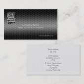 ナットとボルト金属調テンプレート 名刺 (正面/裏面)