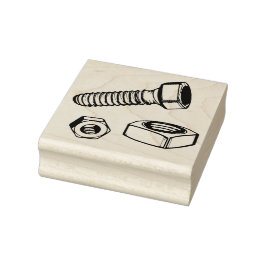 ナットとボルト ラバースタンプ