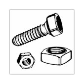 ナットとボルト ラバースタンプ (インプリント)