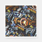 ナットとボルポップ・アートのツアートスクエア スタンダードランチョンナプキン (正面)