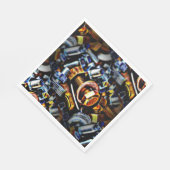 ナットとボルポップ・アートのツアートスクエア スタンダードランチョンナプキン (角)