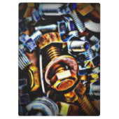 ナットとボルポップ・アートのトArt クリップボード (裏面)