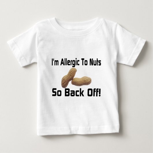 ナットにアレルギー ベビーTシャツ (正面)