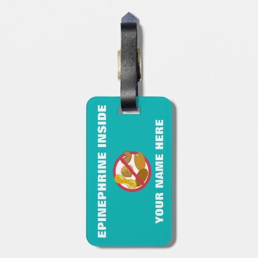 ナットの医学のキットのための自由な子供のスーパーヒーローの女の子警報 ラゲッジタグ (裏面縦)