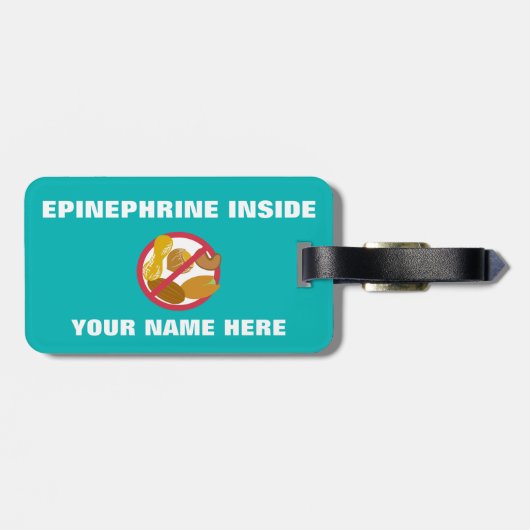 ナットの医学のキットのための自由な子供のスーパーヒーローの女の子警報 ラゲッジタグ (裏面横)