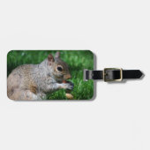 ナットの荷物のラベルを持つリス ラゲッジタグ (正面横)