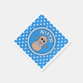 ナットまたはナットなしジェンダーがナプキンを明らかにする スタンダードカクテルナプキン (角)