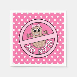 ナットまたはナットなしジェンダーがナプキンを明らかにする スタンダードカクテルナプキン