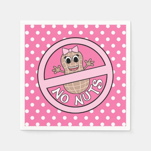 ナットまたはナットなしジェンダーがナプキンを明らかにする スタンダードカクテルナプキン (正面)