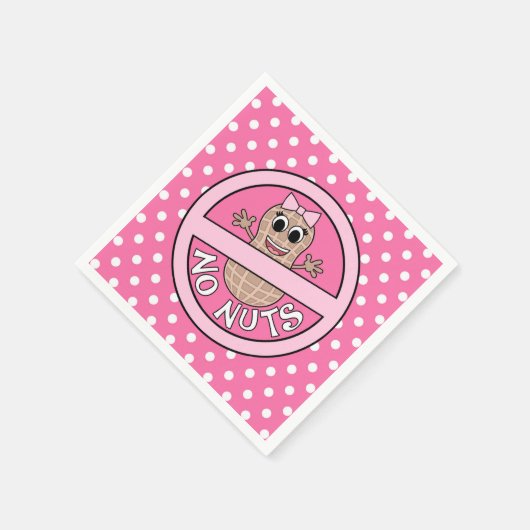 ナットまたはナットなしジェンダーがナプキンを明らかにする スタンダードカクテルナプキン (角)