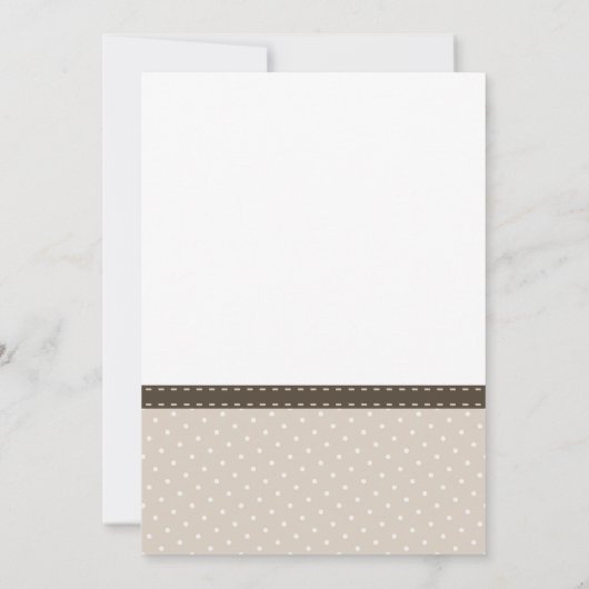 ナットまたはナットなし編集可能ジェンダー表示招待状 招待状 (裏面)