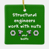 ナットを使用する セラミックオーナメント (正面)