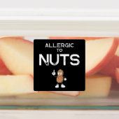 ナットアレルギカラフルー防水スクエアシール ラベル (貼付)