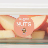 ナットアレルギー防水ステッカラフルカー ラベル (貼付)