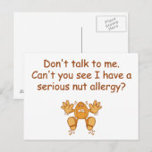 ナットアレルギー ポストカード (正面/裏面)
