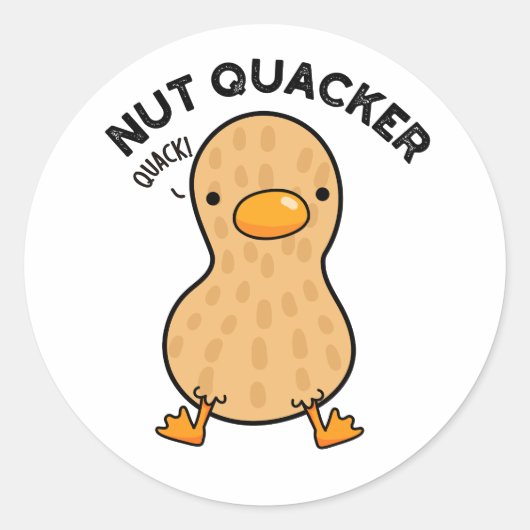 ナットクッカーピーナッツパおもしろいン ラウンドシール (正面)