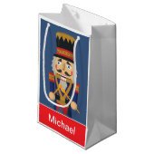 ナットクパーソナライズされたラッカー玩具青兵隊 スモールペーパーバッグ (正面アングル)