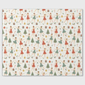 ナットクラッお洒落カーバレリーナホリデイ – ラッピングペーパー (フラット)