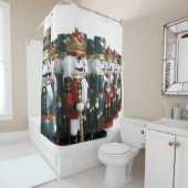 ナットクラッカーの兵士がカーテンを雨に降らす シャワーカーテン (インサイチュ)