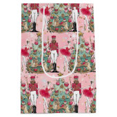 ナットクラッカーバレエバレリーナホリデイ抱き枕 ミディアムペーパーバッグ (裏面)