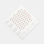 ナットクラッカーパーソナライズされた兵士フェスティバルホリデイ 縁ありランチョンナプキン (角)