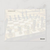 ナットクールとボルト付きチェスボード ポストカード (裏面)