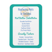 ナットバター代替チャートベーキングナットフリー マグネット (縦)