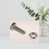 ナットユニークとボルト ポストカード (スタンド正面)