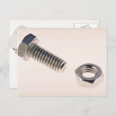 ナットユニークとボルト ポストカード (正面/裏面)