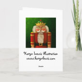 ナット伝統的クラッカーのグリーティングカード シーズンカード (裏面)