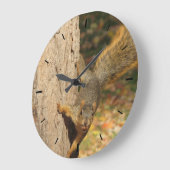 ナット写真付きリス ラージ壁時計 (傾斜)