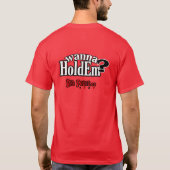 ナット-トランプのポーカーのワイシャツ-をスペード-暗闇得ました Tシャツ (裏面)