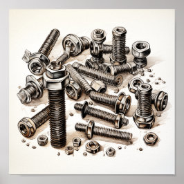 ナット・ボルト・ポスター ポスター