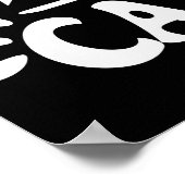 ナッピングは私のカーディオシンプルキャットおもしろいデザイン ポスター (角)