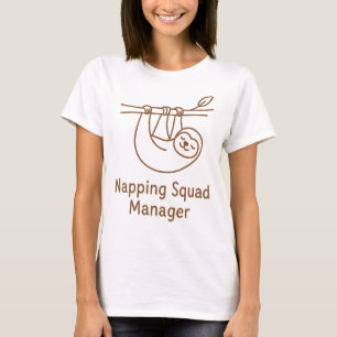 ナッピングスクワッドマネージャーくつろぎおもしろい- Sloth Sle Tシャツ
