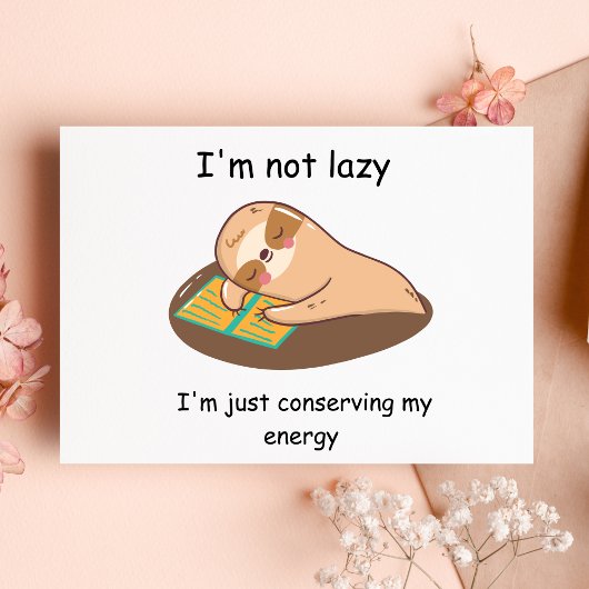 ナップおもしろいスロース シーズンポストカード